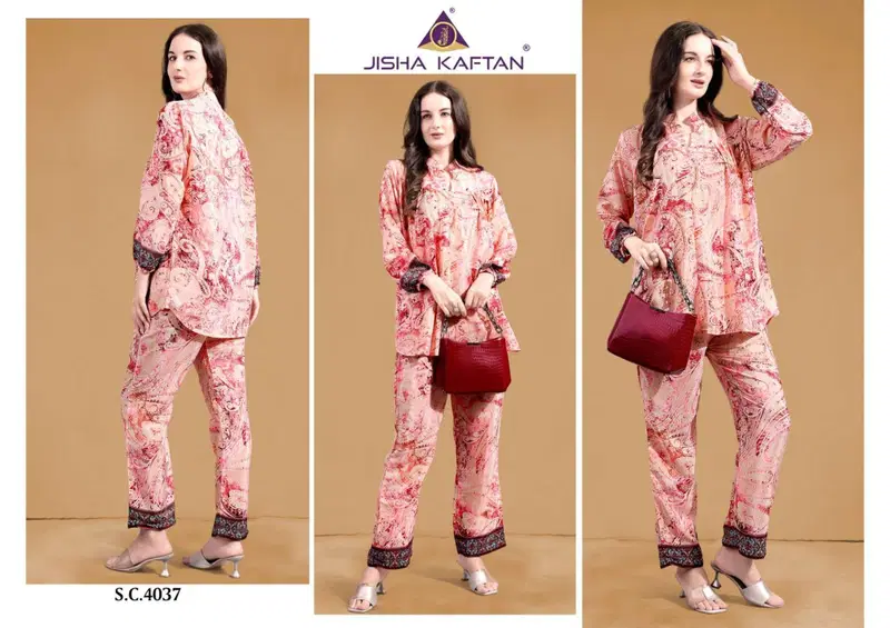 Silk Co Ord Set Vol 9 By Jelite Printed Cord Set Kurti With Bottom Orders In India